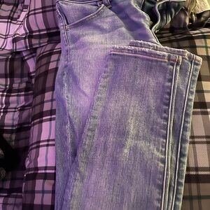 American Eagle Outfitters Women's Light Blue Straight Leg Jeans